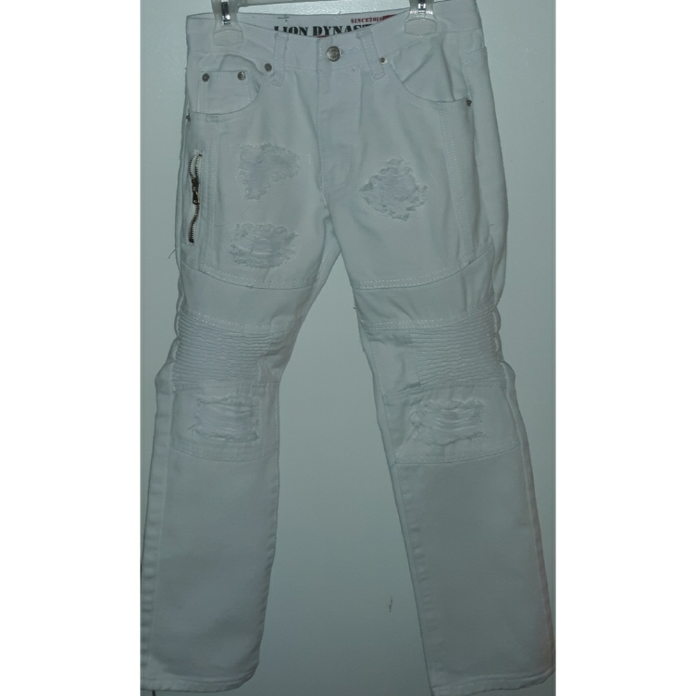 Boy's White Denim Jeans